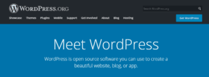 wordpress home page
