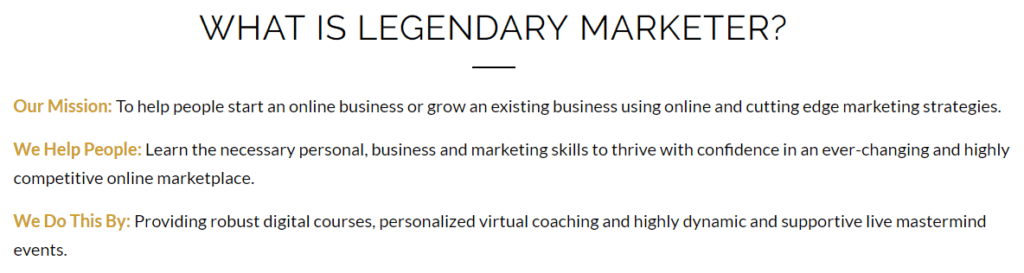 what is legendary marketer
