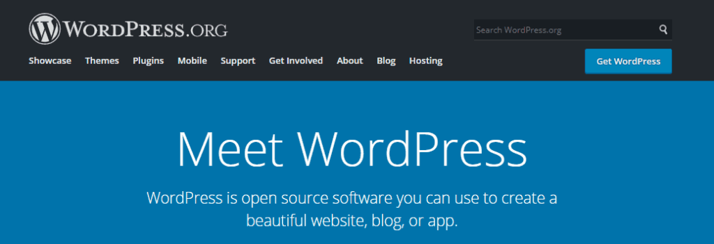 wordpress dot org for creating websites and blogs