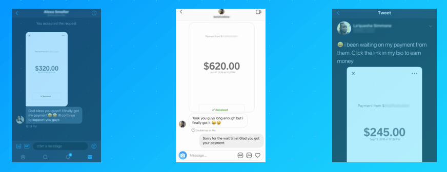 payment proofs for influencercash