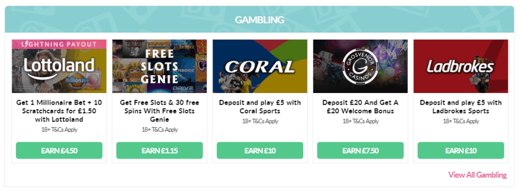 gambling deals with oh my dosh