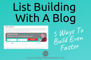 List Building With A Blog